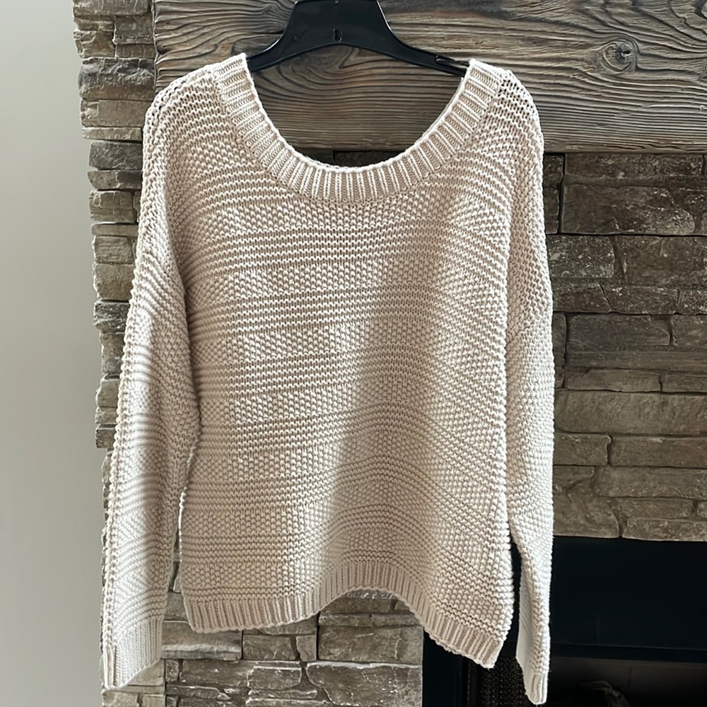 LOFT sweater light beige Large